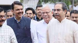 MUMBAI: Fadnavis and Thackeray seen coming together at Vidhan Bhavan
