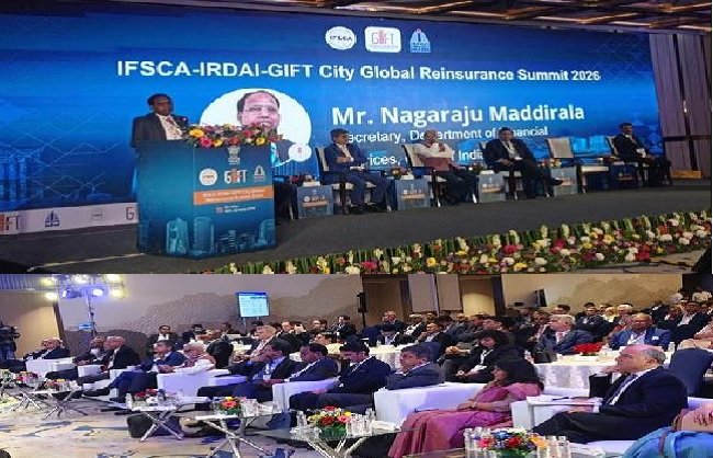 New Delhi: DFS Secretary Highlights Growth of India's Insurance Sector at Summit