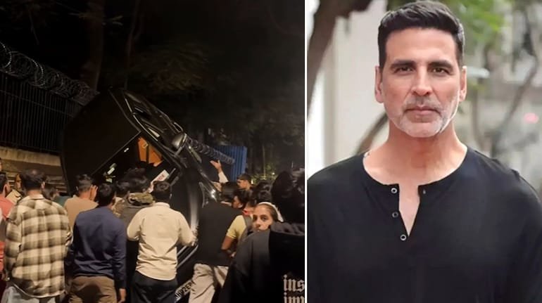 Mumbai: Akshay Kumar's Security Convoy Car Collides with an Auto Rickshaw