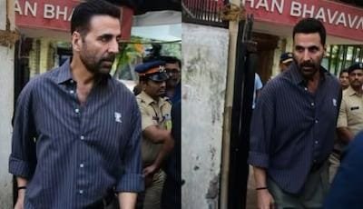 Mumbai: Actor Akshay Kumar casts his vote in BMC elections, appeals to people to vote
