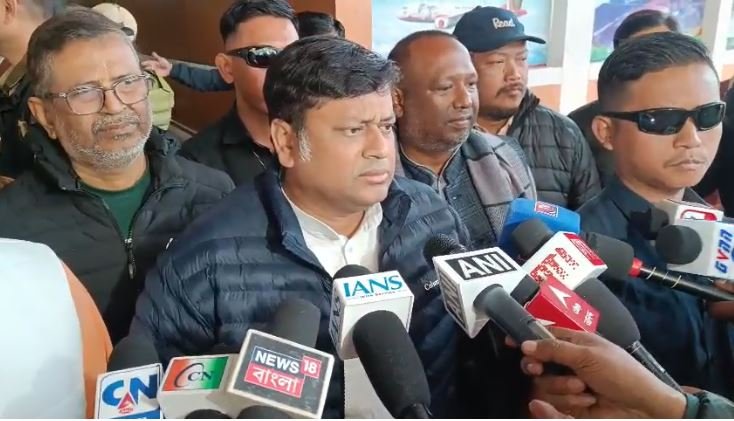 Siliguri: Union Minister Sukanta Majumdar slams Mamata government over attack on Suvendu Adhikari