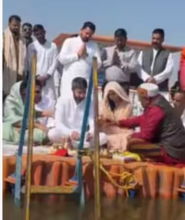 Mumbai: Former Deputy Chief Minister Ajit Pawar's ashes immersed in Prayagraj's Sangam