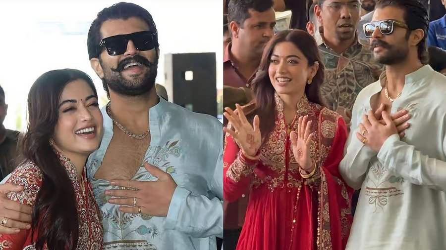 Mumbai: Rashmika Mandanna and Vijay Deverakonda spotted holding hands at the airport
