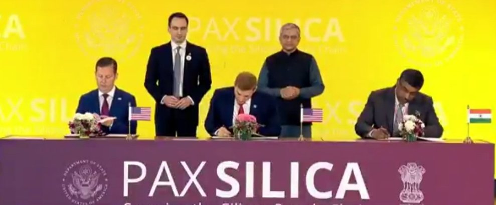 New Delhi: India joins the 'PAX Silica' strategic alliance