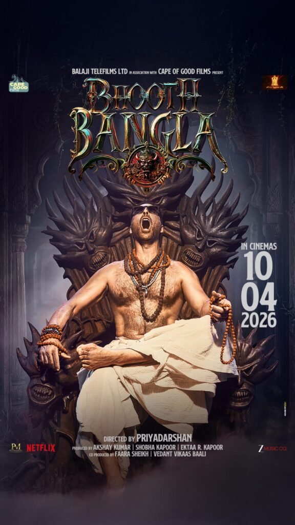 Mumbai: Akshay Kumar's first look from the motion poster of "Bhoot Bangla" has been revealed.