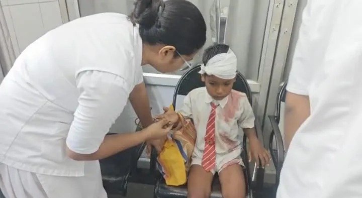 Janjgir-Champa: School Van Overturns in Janjgir, Chhattisgarh; 10 Children Injured