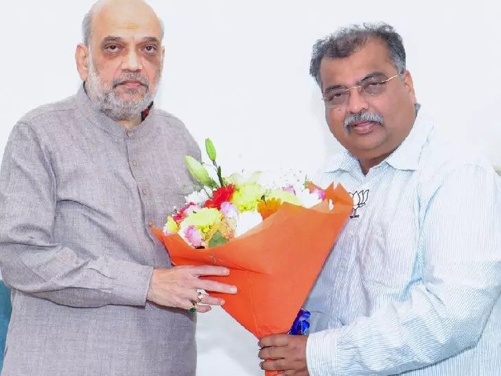 Mumbai: BJP State President Ravindra Chavan Meets Amit Shah