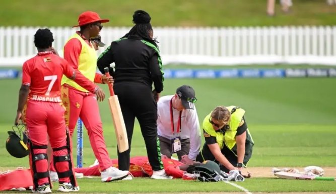 New Delhi: Zimbabwe women's cricketer Kellis Ndhlovu ruled out of third ODI due to head injury