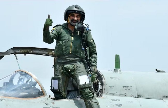 New Delhi: Air Force Chief conducts solo sortie in MiG-29 UPG from frontline fighter base