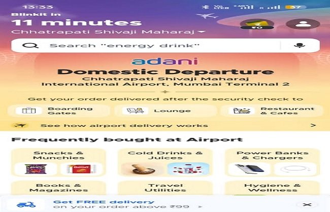 Mumbai: Blinkit Launches India’s First In-Terminal Quick Commerce Service at Mumbai Airport