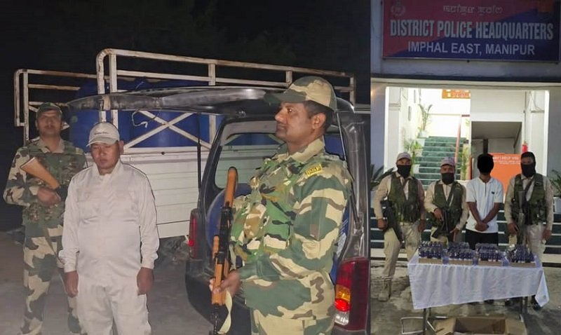 Imphal: Youth Arrested with Codeine Syrup; Vehicles Carrying Fuel Intercepted