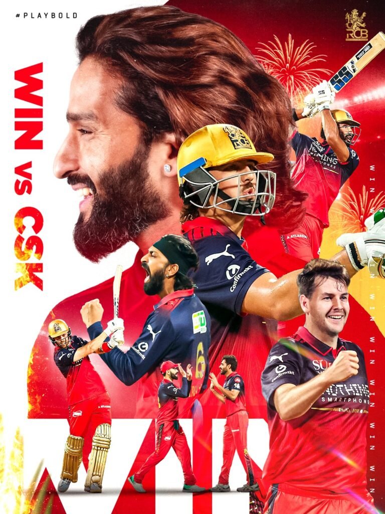 Bengaluru: RCB Storms Chinnaswamy; Registers Resounding 43-Run Victory Over CSK