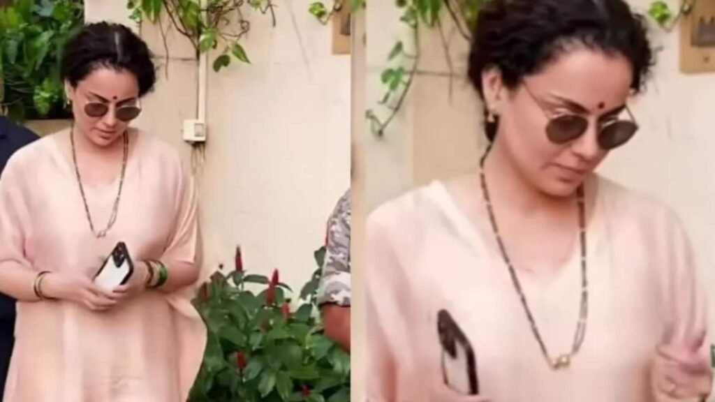Mumbai: Kangana in the Spotlight Over Her Mangalsutra
