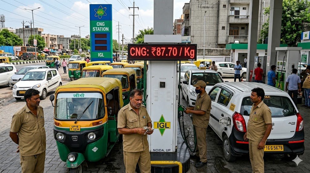 New Delhi: CNG Prices Hiked by Another Rupee; Now ₹80.09 per kg in Delhi