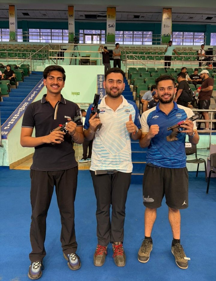New Delhi: Anish Bhanwala Wins Gold Medal at the 24th Kumar Surendra Singh Memorial Shooting Championship