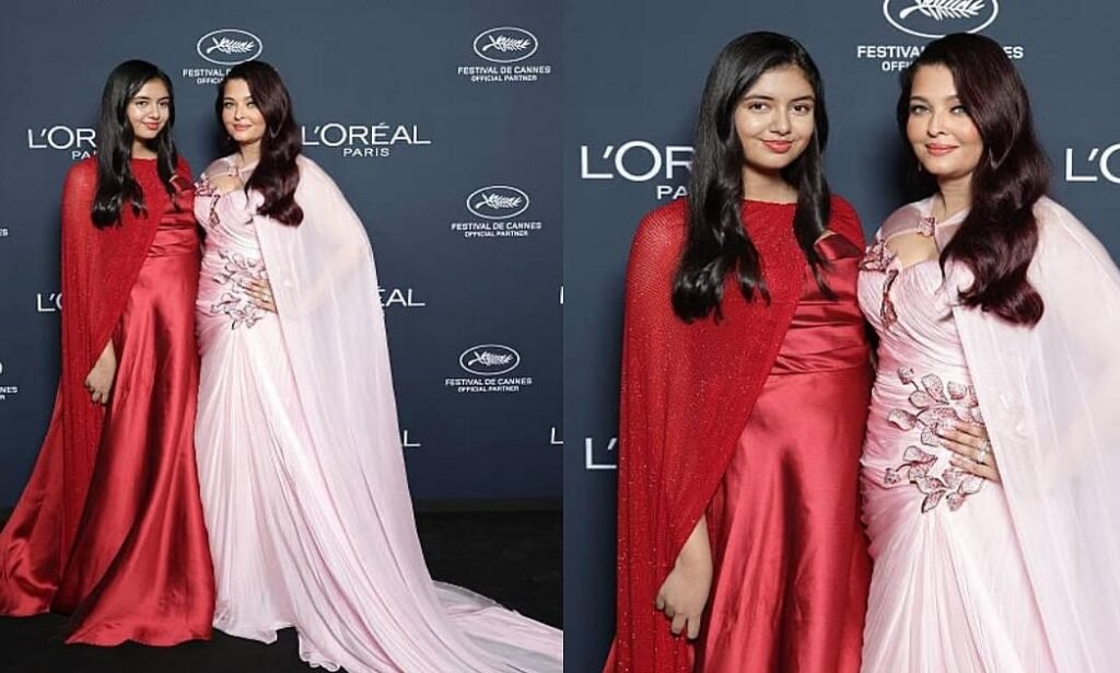 Mumbai: Aaradhya Bachchan Spotted on the Cannes Red Carpet with Aishwarya Rai