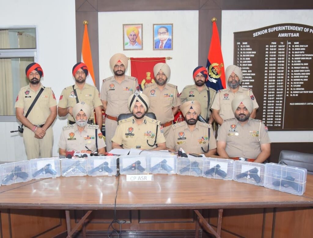 Chandigarh: Cross-border arms smuggling racket busted in Punjab; eight arrested with 11 modern pistols