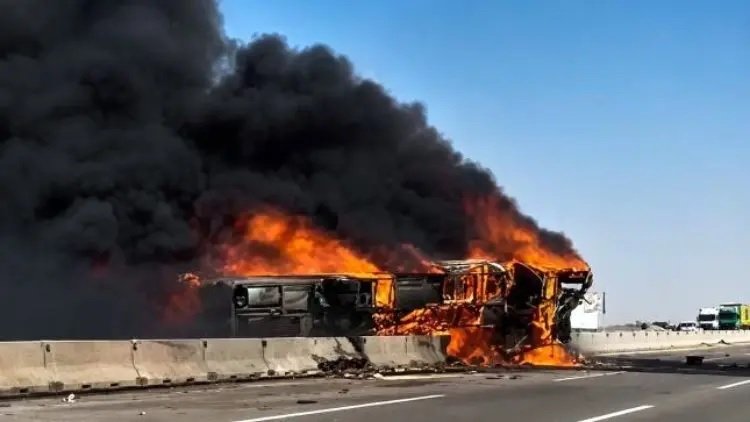 Baghdad: Horrific road accident in Iraq; 21 dead, 19 injured after bus overturns