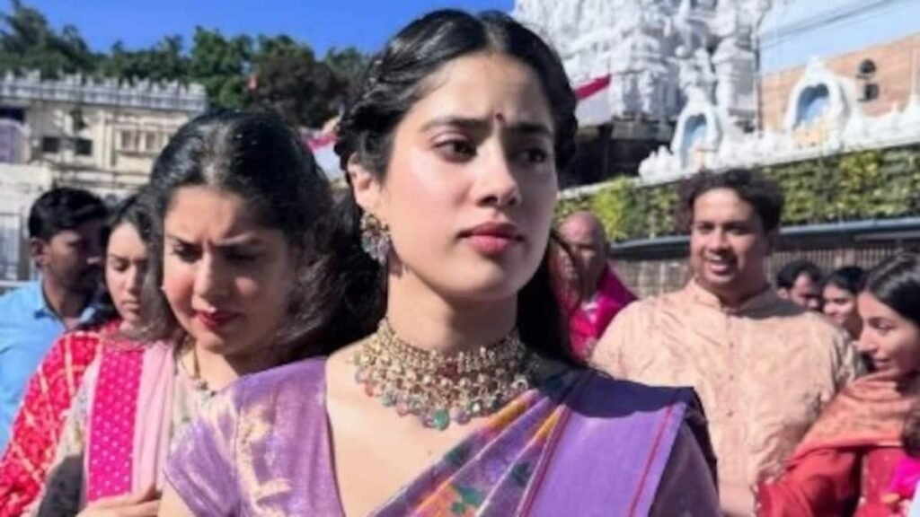 Mumbai: Janhvi Kapoor Visits Tirumala to Pray for the Success of 'Peddi'