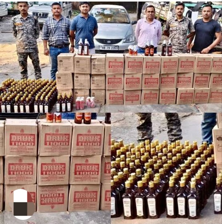 Barpeta: Major crackdown on Bhutanese liquor smuggling; two arrested with 32 cartons