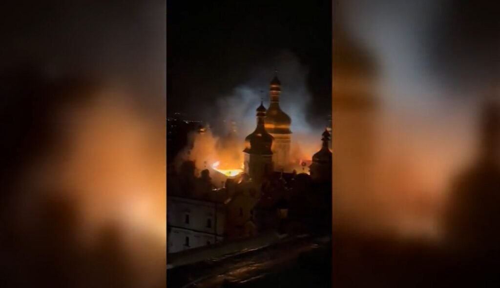 Kyiv: Russia launches major attack on Ukraine, massive fire breaks out at historic Kyiv Pechersk Lavra Monastery