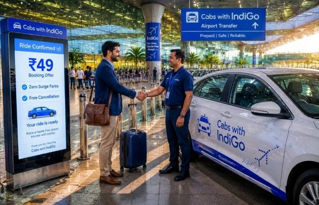 New Delhi: IndiGo Airlines launches 'Cabs with IndiGo' airport transfer service