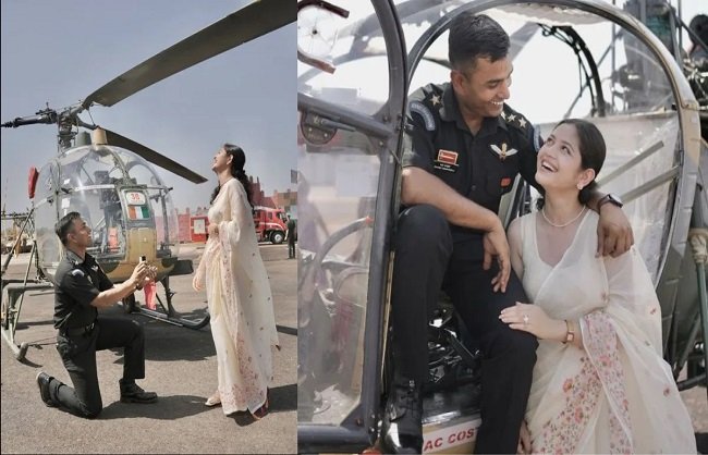 New Delhi: Army Seeks Explanation from Captain for Proposing to Girlfriend in Front of Helicopter