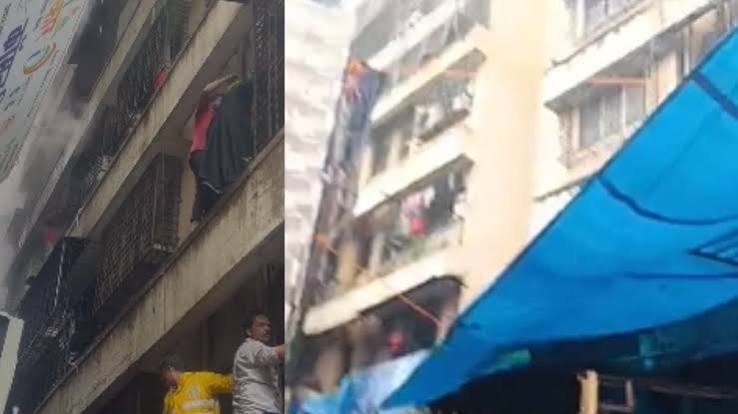Mumbai: Massive Fire in SRA Building